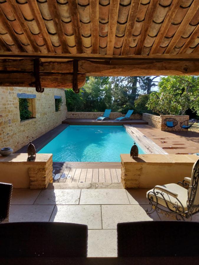 Lodges En Pierres Dorees Saint-Germain-Nuelles Eksteriør billede