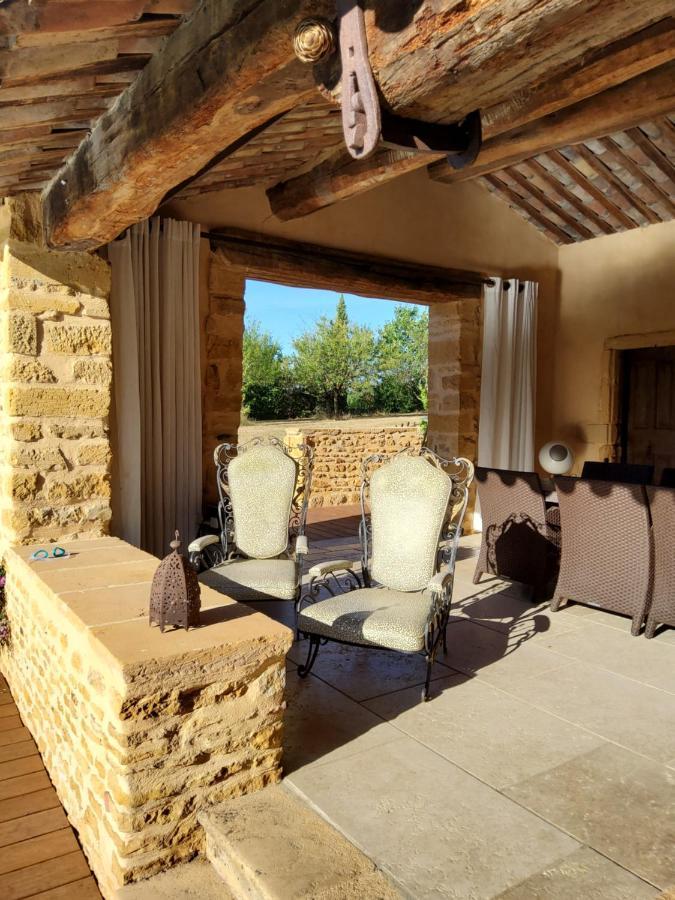Lodges En Pierres Dorees Saint-Germain-Nuelles Eksteriør billede