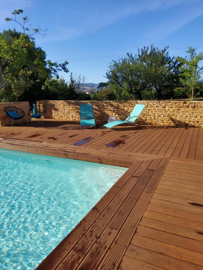 Lodges En Pierres Dorees Saint-Germain-Nuelles Eksteriør billede